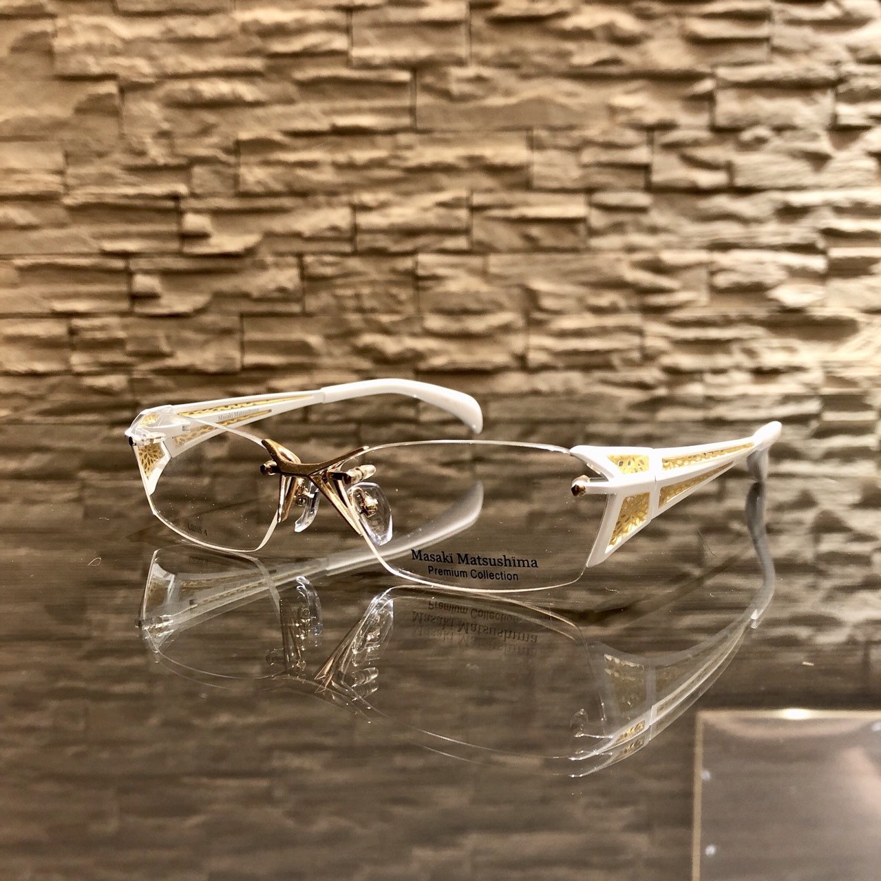 定番大人気美品 Masaki Matsushima マサキマツシマ 度入り フレーム 眼鏡 メガネ アイウェア MF-1225 黒 ブラック ナイロール、ハーフリム